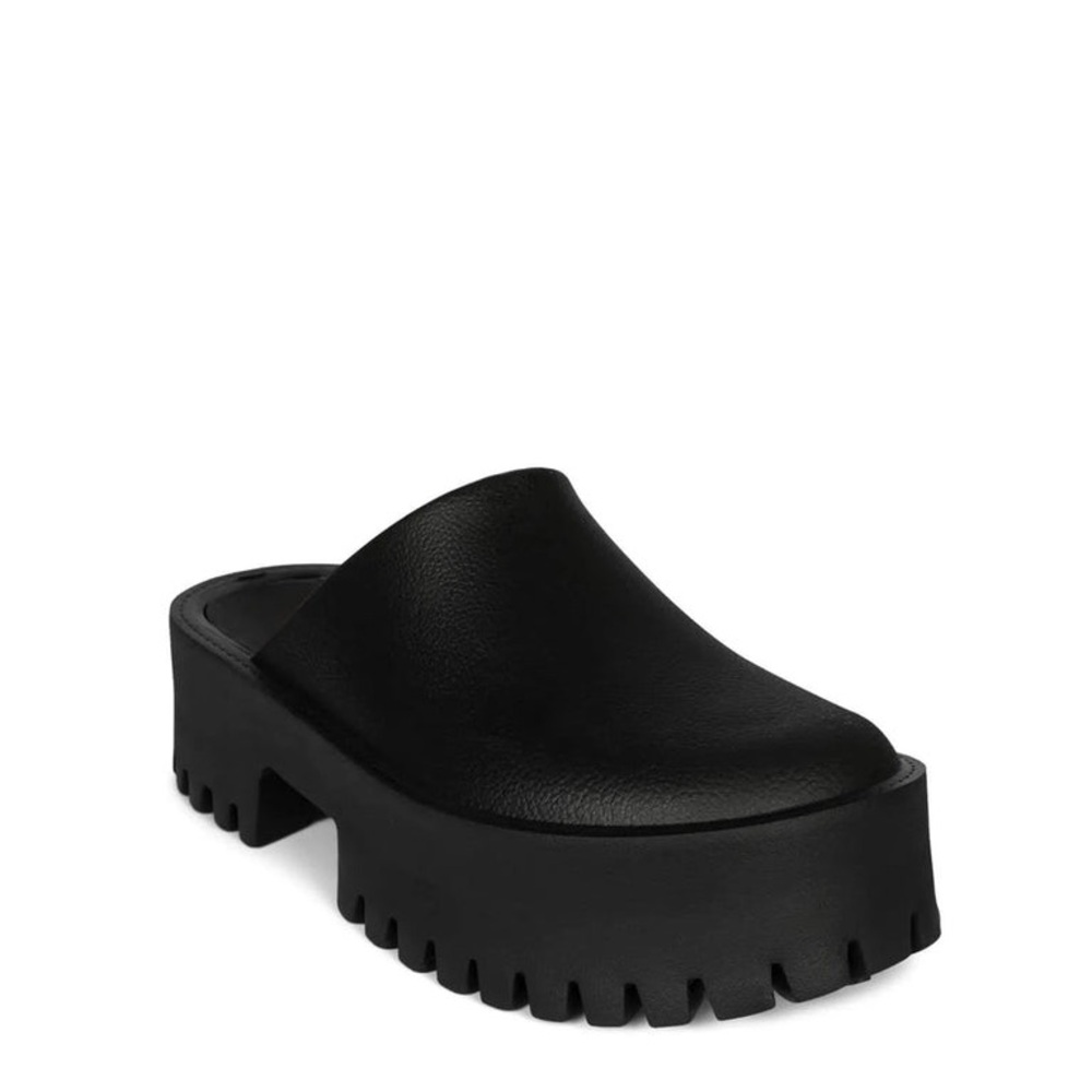 Black chunky Jeffrey Campbell clogs